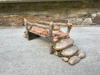 Mokoboho Fairy Garden Bridge, Acrylic, Stone and Log Design, 7.5" Wide