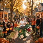 Inflatable Dinosaur Costume for Kids,Blow Up Halloween T Rex Suit (2-3Yrs)
