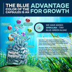 Height & Bone Support Supplement - Premium Height Growth Supplement for Kids & Teens with Calcium - Nutritional Support Bone Health Formula - Height Increase Essential Vitamins - 60 Caps