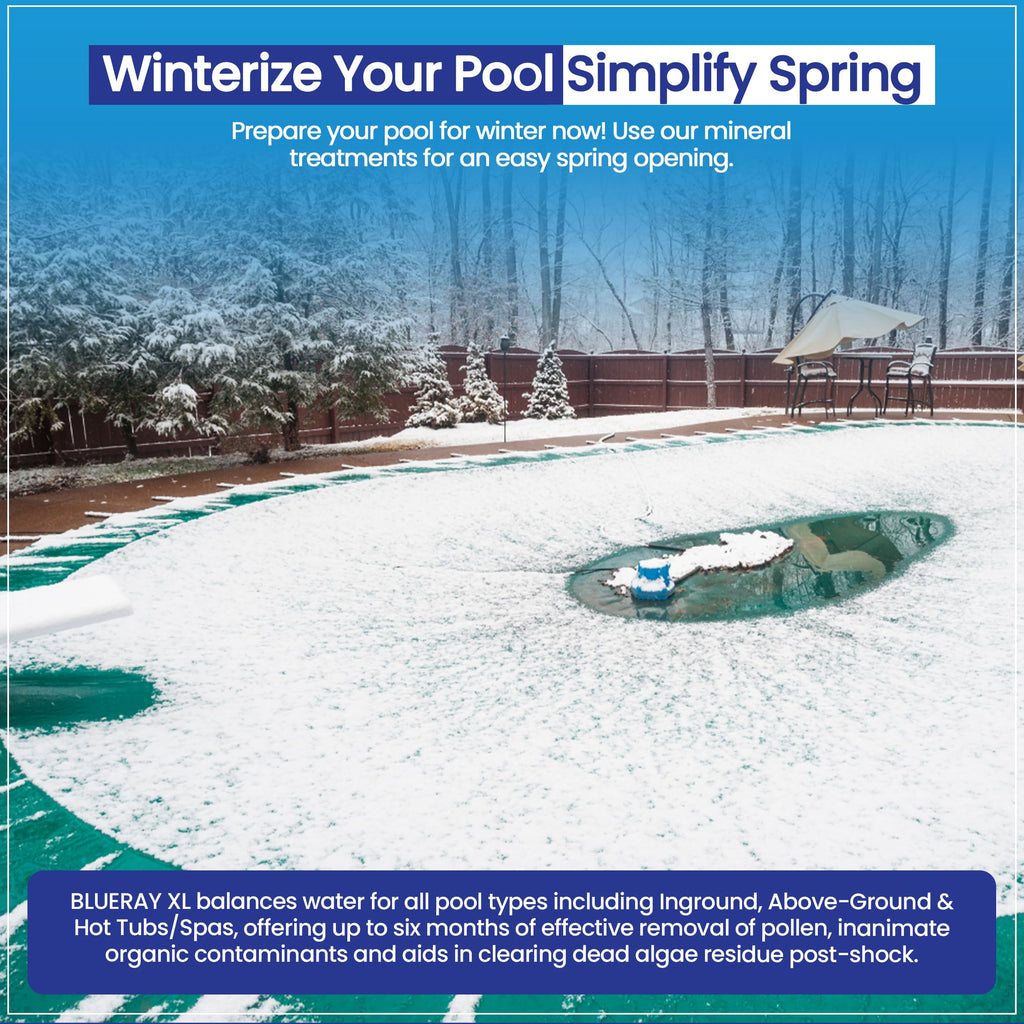 XL Blue Mineral Purifier & Catalyst™ - Water Clarifier for Pools with Mineral Pack & Copper Ionizer – Starter Pack for 7.5K-20K GAL.