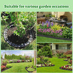 40 ft Fence Edging for Landscaping Include Garden Pruning Scissors,40 Spikes,40 ft Lawn Edging Edging for Landscaping Edging and Garden Edging and Garden Border(Black-40ft)