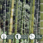 50Pcs / 4ft Bamboo Plant Stakes for Indoor Outdoor Plants, Garden Plant Support Sticks, Poles for Tomato Vegetables Beans Trees Potted Climbing Plants(0.32''-0.4'')