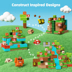 GobiDex 100PCS Magnetic Building Blocks Game-Based Build Magwonder Cave World with Magnet Construction Toys STEM Sensory Gift for Boys Girls Birthday (1 inch)