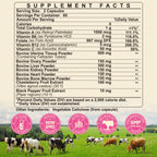 SKLIA Beef Organ Supplement for Women - Beef Liver, Kidney, Heart, Uterus Tissue, Ovary | Supports Women's Overall Energy and Wellness | Grass Fed, Pasture Raised in New Zealand, 120ct,1P