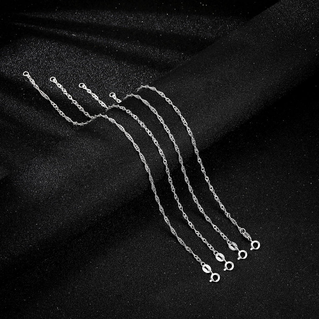 Carffordo 925 Sterling Silver Bracelets for Women, Twist Silver Bracelet