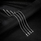 Carffordo 925 Sterling Silver Bracelets for Women, Twist Silver Bracelet