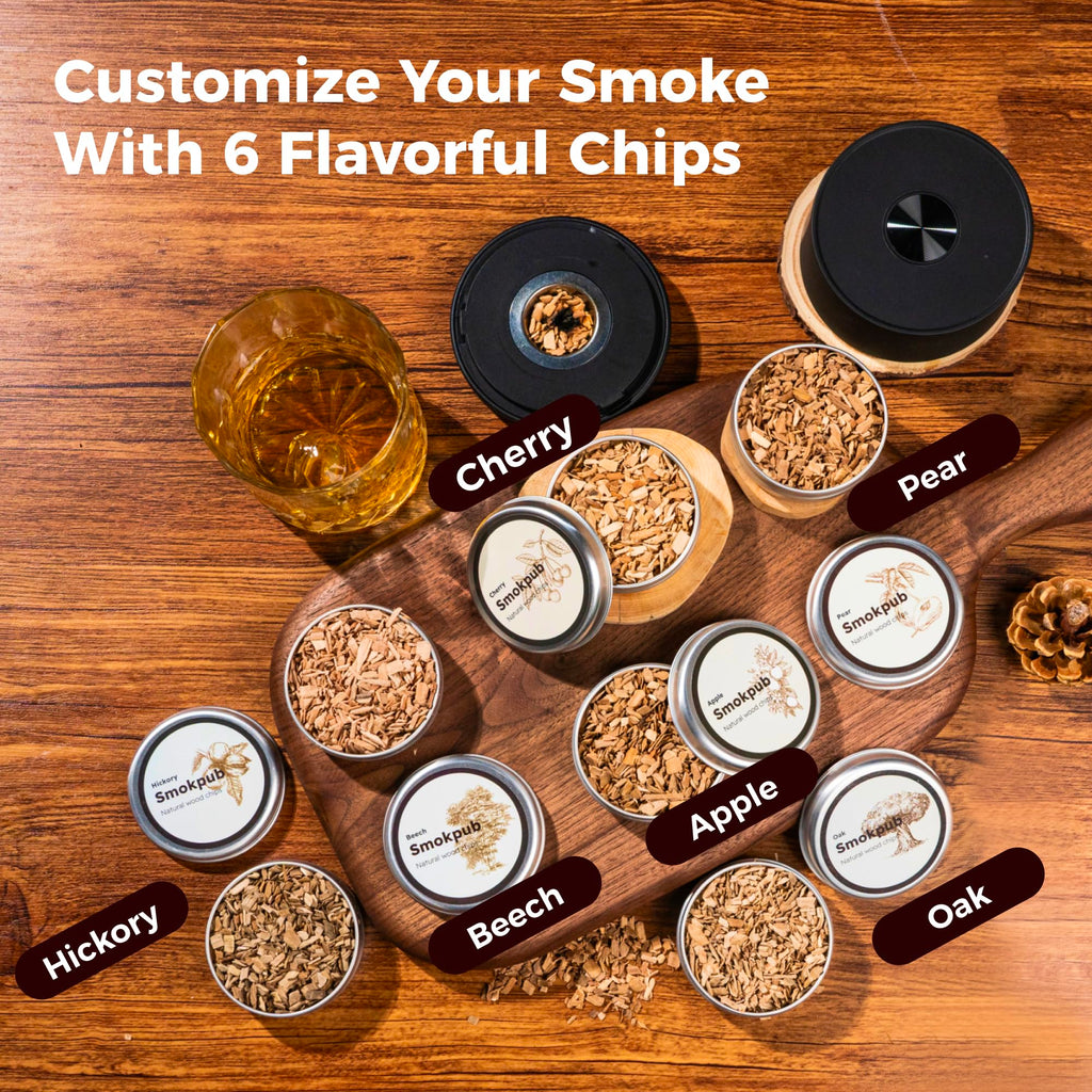 Electric Whiskey Smoker Kit, Cocktail Smoker with Heating System