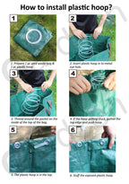 Gardzen Plastic Large Leaf Scoop Hand Rakes