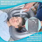 Circa Air Inflatable Hair Washing Basin For Bedridden - Wash Hair In Bed With Shampoo Basin. Portable Shampoo Bowl With Pillow For Extra Comfort. The Perfect Inflatable Sink For Locs Detox