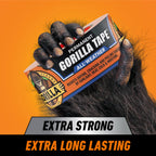 GORILLA All Weather Duct Tape, Black, 1.88 in x 25 yd, 2-Pack