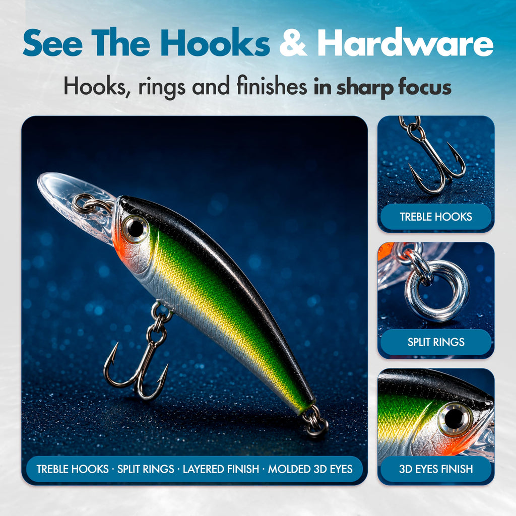 Colitt Fishing Advent Calendar 2026, 24 Real Fishing Lures & Tackle Gift