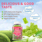 Cortisol Gummies for Women,Cortisol Manager with Ashwagandha,Magnesium,L-theanine,Phosphatidylserine,Rhodiola Rosea,Black Pepper for Mood Support,Adrenal Balance,Sleep,Vegan,Apple Flavor,60 Count