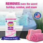 Quick N Brite Heavy Duty Hot Tub Cleaner Kit - Non-abrasive Cleaning Gel with Sponge and Cloth, 32 oz. (Packaging May Vary)