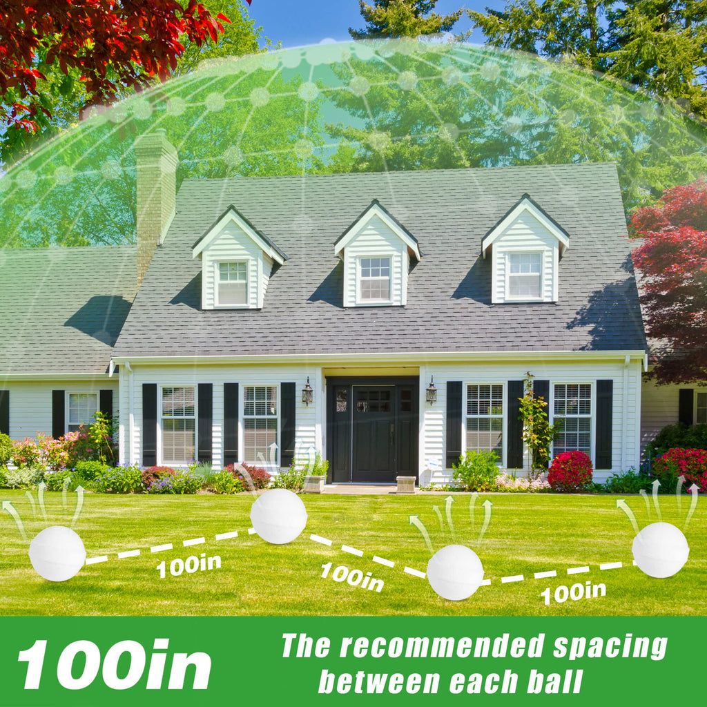 24 Pack Deer Repellent, Rabbit Repellent, Deer Deterrent, Powerful Deer Repellent for Yard, Keep Deer and Rabbit Out from Fence Plant Trees Garden Home