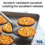 GoodCook Everyday Nonstick Baking Sheet Set, 3 Pack Includes Small (13×9) Medium (15×1) and Large (17×11) Pans Carbon Steel Construction Cookie Sheets Bakeware Set, Gray