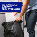 Hefty Ultra Strong Signature Scents 13 Gallon Trash Bags, Fresh Clean Breeze Scent, Tall Kitchen Trash Bags with 25% More Scent Technology, Blackout, 80 Count
