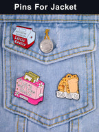 Anjulery Funny Enamel Pins Set of 12 – Sarcastic & Meme-Inspired Lapel Pins for Jackets, Backpacks, Hats & More – Unique Gift for Friends, Teens & Pin Collectors (Assorted-C)