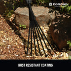 Corona GT 3050 Extendable Handle Rake, Extends reach to 34 inches, Red, 18"-36"