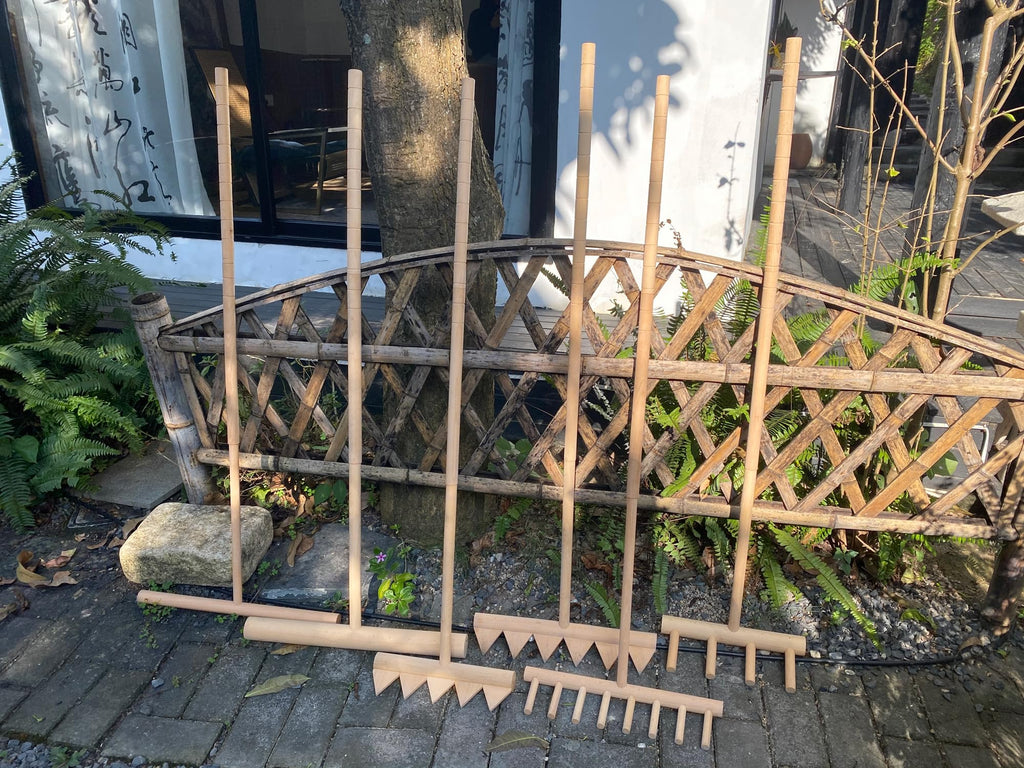 Outdoor Zen Garden Rake Large Japanese Rock Sand Garden Rake Tool