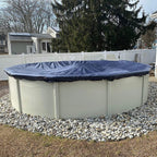 Winter Block 12’ ft. Premium Round Pool Winter Cover for Above Ground Pools – 10-Year Warranty, Cold and UV Resistant, Weatherproof and Durable, Winch & Cable Included