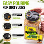 BEEST Dumpster Defender - 3lbs Outdoor Trash Can Deodorizer & Liquid Waste Absorber (Made in USA) Biodegradable Trash Can Odor Eliminator - Powerful Garbage Deodorizer for Always-Fresh Bins - 14 Cups
