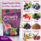 Super Berry Powder - 4 Pack, 150g Each - Immune Support - Food Supplement - Superfood Berries - Smoothie Mix for Shakes - Healthy Boost for Detox Juice Beverages or Any Drink - by NextGenU