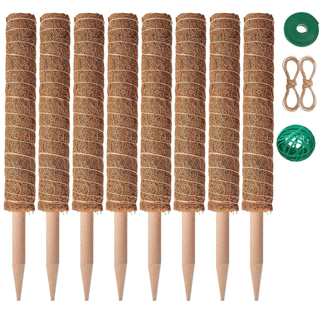 Eibikdi 101in Moss Pole for Plants Monstera 8 Pcs