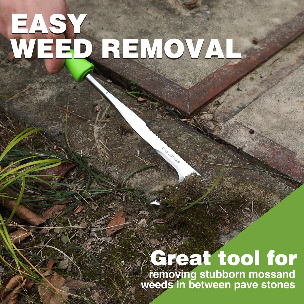 WORKPRO Crack Weeder, 12" Stainless Steel Crevice Weeding Tool