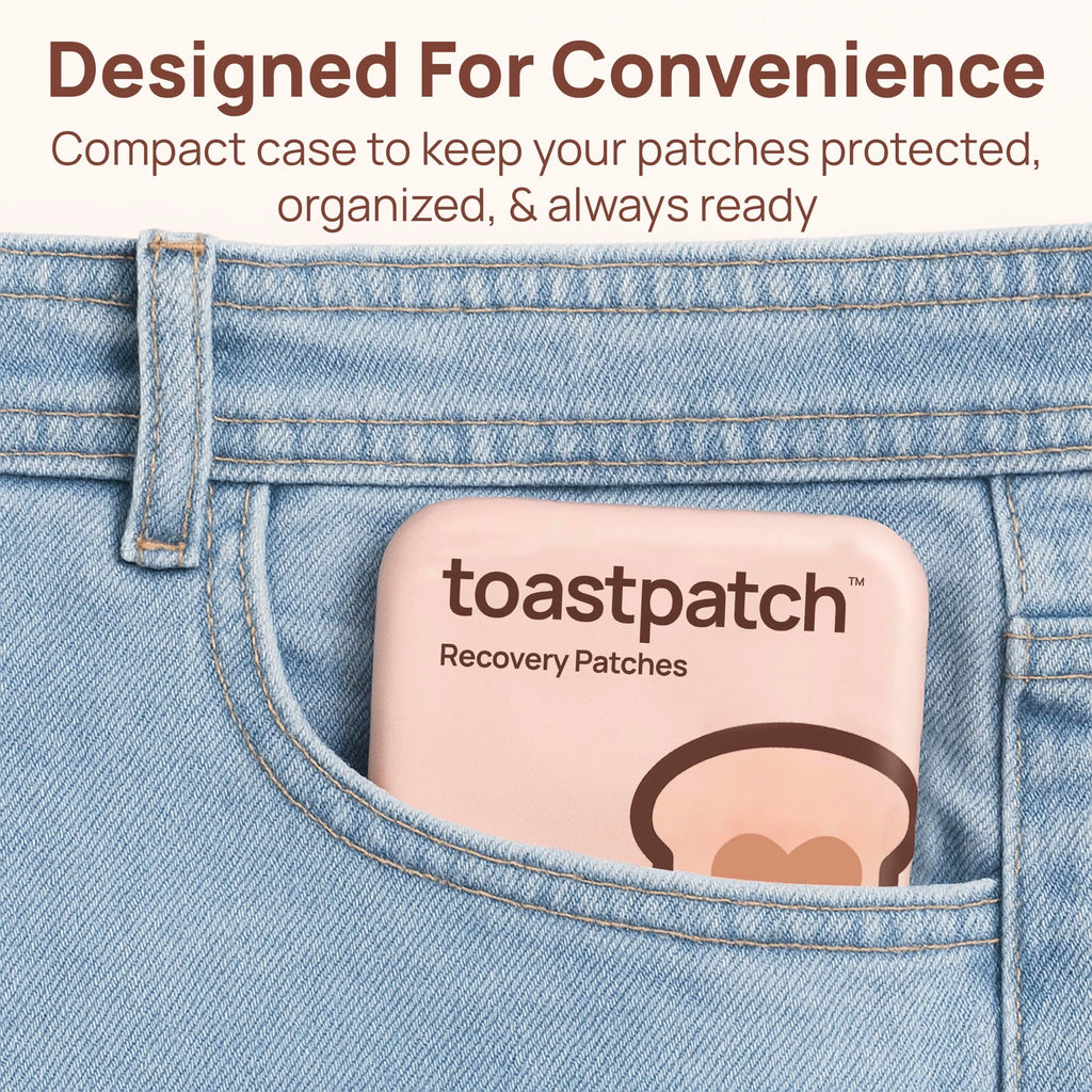 toastpatch Recovery Patches 40 Pack – Natural After Party Relief Patches with Vitamins & Herbal Extracts – Water-Resistant, Easy to Use, Latex-Free for Better Mornings After a Night Out