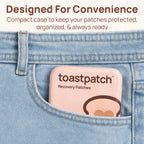 toastpatch Recovery Patches 40 Pack – Natural After Party Relief Patches with Vitamins & Herbal Extracts – Water-Resistant, Easy to Use, Latex-Free for Better Mornings After a Night Out