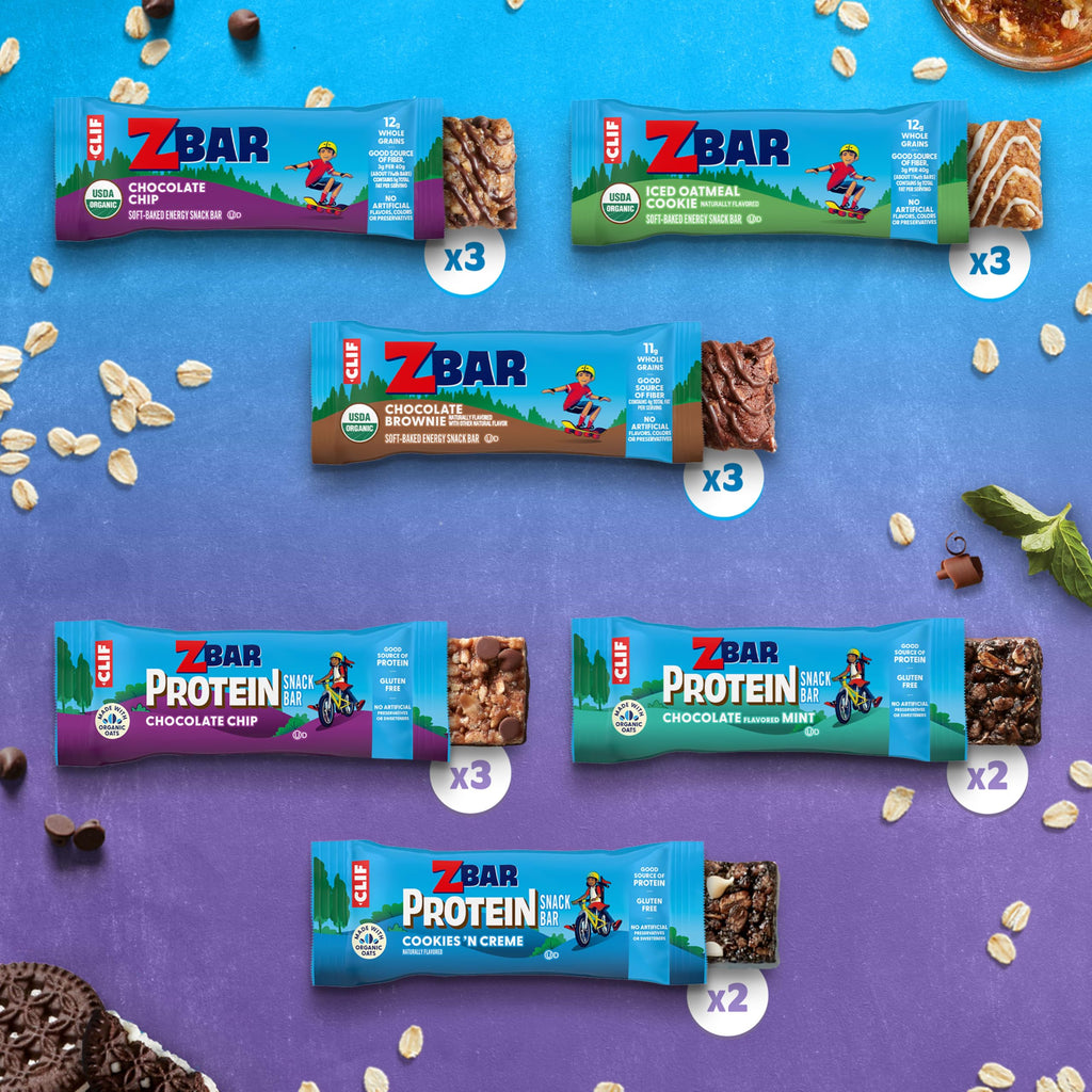 Zbar + Zbar Protein Snack Bars Variety Pack, 6 Flavors, 16ct