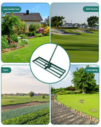JivaJot Lawn Leveling Rake, 30 x 10, Yard Leveling Rake for Soil