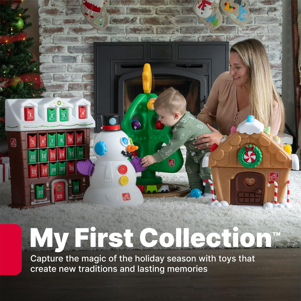 Step2 My First Gingerbread House, Kids Interactive Christmas Holiday Toy, Lights Up and Plays Music, Includes 20 Accessories, For Toddlers 1+ Years Old