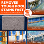 Pumie 1-Pack Pumice Stone for Pool Tile Cleaning - Calcium Remover for Tile & Plaster Stain - Cleaner for Calcium Build Up - Grout & Concrete Scouring - Pool Blok PB-12-5.75x2.87x2.87