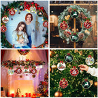 FEBSNOW 16Pcs 4 Inch Embroidery Hoops Adjustable Circle Cross Stitch Ring