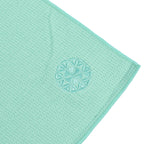 Shandali Hot Yoga Towel Stickyfiber Yoga Towel - Mat-Sized, Microfiber, Silicone Backed, Super Absorbent, Anti-Slip, 24" x 72" - Bikram Yoga - Exercise, Fitness, Pilates - Jade Green