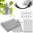 25 Pcs Fruit Protection Wire Mesh Bags 6 x 8 Inch Fruit Bags with Clips and Ties for Fruit Trees Netting Cover Bags Mesh Fruit Protectors for Vegetables Tomato Apple Mango Berry Roots Pl