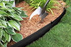 Master Mark Landscape Edging Coil, 40 ft x 4 inch Tall Garden Edging Border for Lawn and Pathways, Terrace Board, Black, 10 Stakes