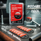 EZARC 1-1/2 Cut Off Wheels, 1.5" x 1/8" Fiberglass Reinforced Rotary Tool Cutting Disc Accessories Include Mandrels, 32-Pack