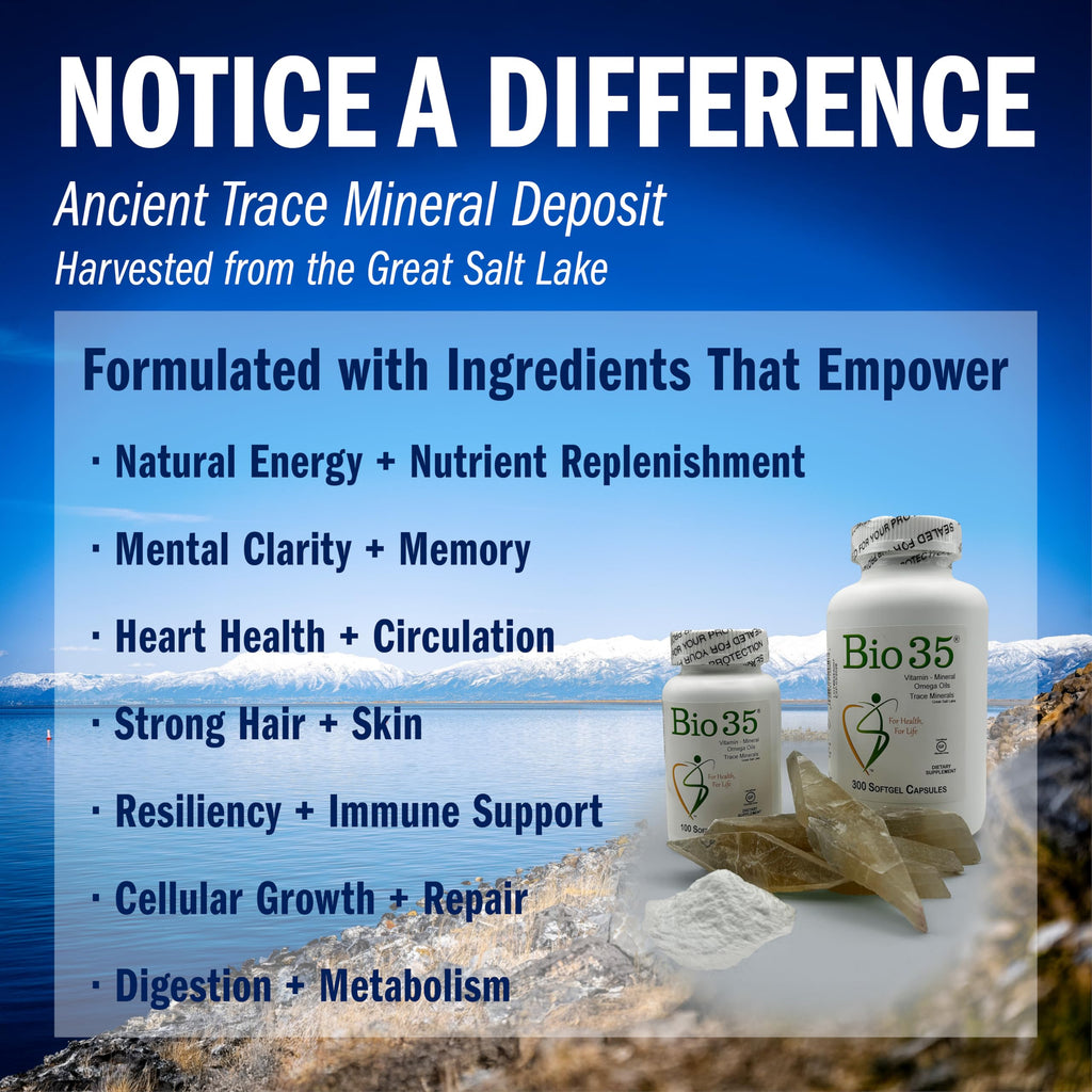 Bio-35 100ct, Daily Multivitamin for Men & Women Wellness – Bio35 High Potency Softgel with Trace Minerals, Multi Vitamins for Immune Support, Digestion, & Energy
