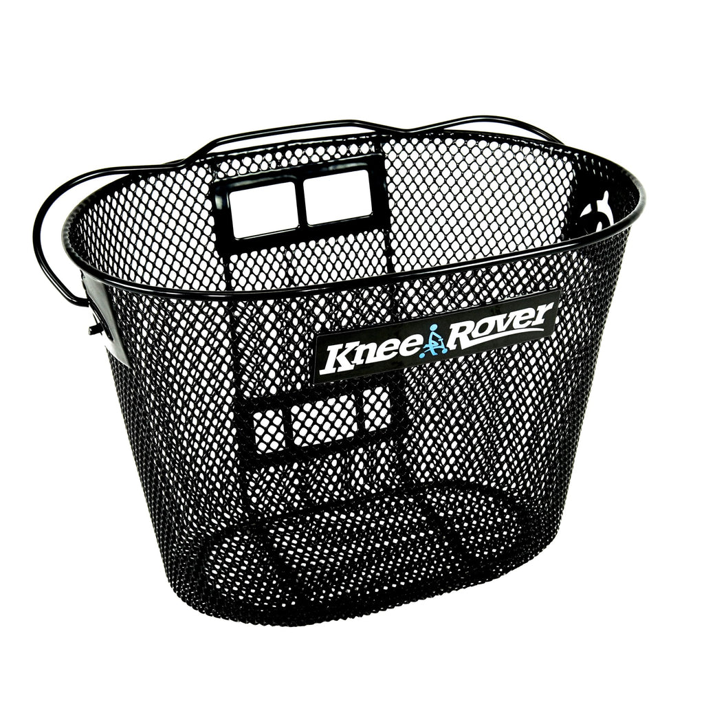 KneeRover Knee Scooter Basket Accessory with Convenient Handle - Knee Rover Basket Attachment Includes Universal Bracket Mount - Part Fits Most Knee Scooter Walker Models