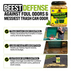 BEEST Dumpster Defender - 3lbs Outdoor Trash Can Deodorizer & Liquid Waste Absorber (Made in USA) Biodegradable Trash Can Odor Eliminator - Powerful Garbage Deodorizer for Always-Fresh Bins - 14 Cups