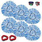 Mop Head Replacement Compatiable with Ocedar RinseClean 2-Tank System, Mircofiber Mop Heads Refill and Scrub Brush for O Cedar Rinseclean Spin Mop, 6 Pack Mop Refills & 2 Scrub Head for Floor Cleaning