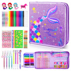 MAIGOZON 56 Pcs Scented Markers Art Supplies for Kids 4-8, Mermaid Toy Gift