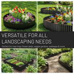 40FT x 8IN Flexible Corrugated Metal Garden Edging Roll, Rust Resistant Galvanized Steel Landscape Border, Flexible Lawn Edging for Flower Beds, Pathways & Outdoor Landscaping
