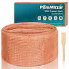 Copper Mesh Rodent Control Kit, 4in x 90ft Rustproof Pure Copper Mesh Roll