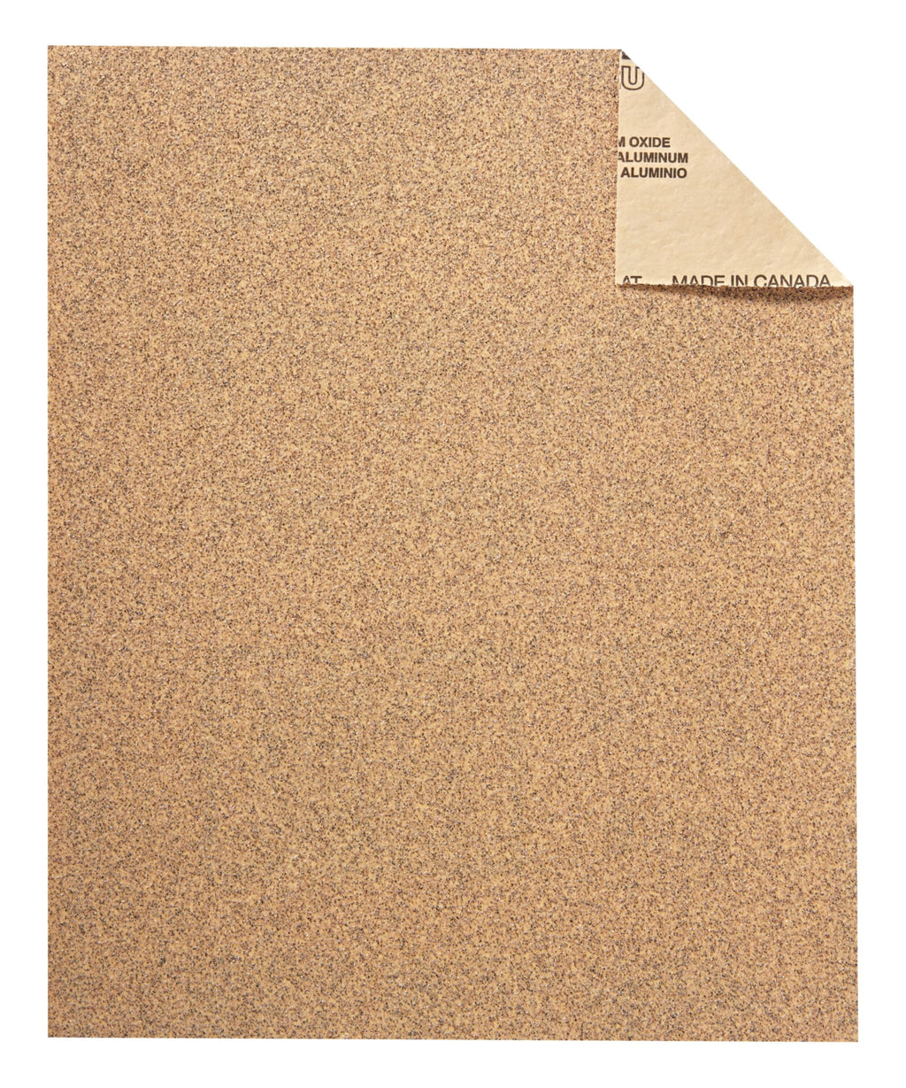 3M Sandpaper, 220 Grit, 5 Sheets, 9 x 11 in, Very Fine Aluminum Oxide