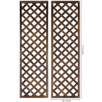 MyGift Wood Wall Hanging Garden Trellis for Climbing Plants, Set of 2