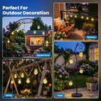 SOLPEX Hanging Solar Lights for Outside Garden Solar Hanging Lanterns 8 Pc