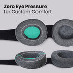 Manta Original Sleep Mask - Maximum Blackout Sleep Mask for Deep Sleep, Adjustable with Detachable Eye Cups, Zero Eye Pressure for Back & Belly Sleepers, Ideal for Travel, Shift Work & Daytime Sleep
